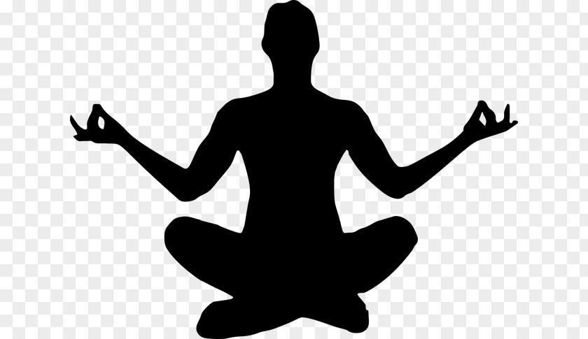 Yoga Silhouette Exercise Lotus Position PNG