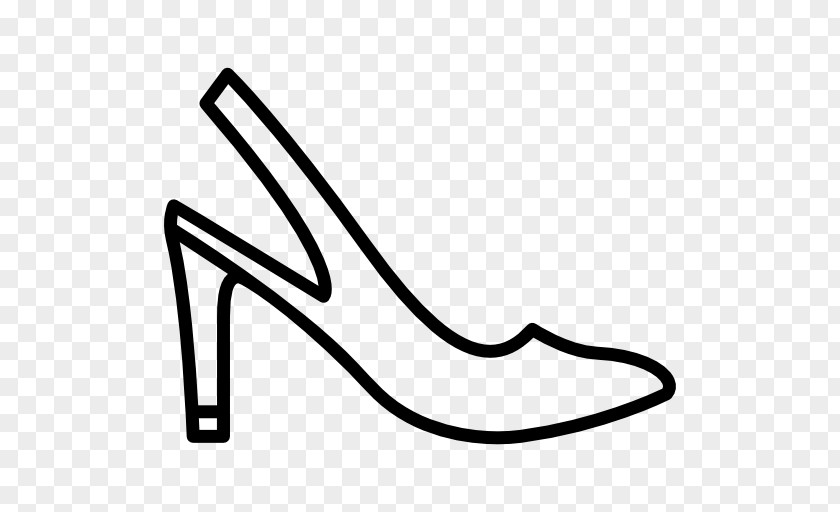 Design White High-heeled Shoe Clip Art PNG