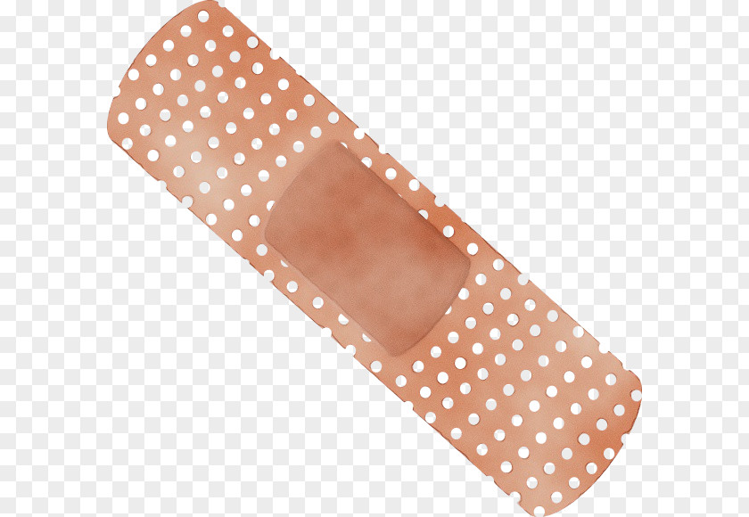 Peach Brown Polka Dot PNG