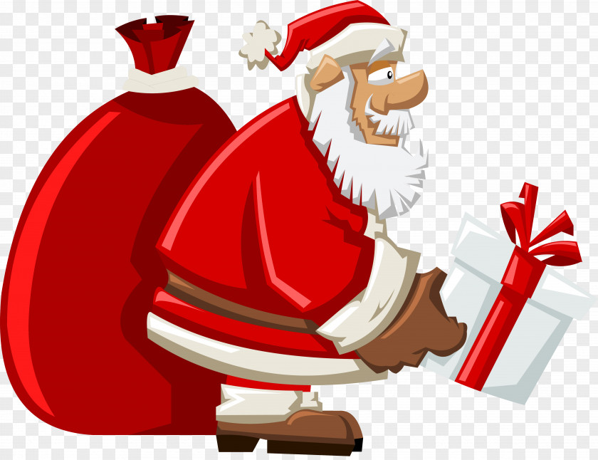 Santa Claus Reindeer Christmas Tree PNG