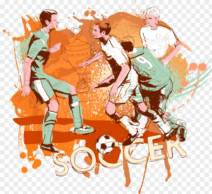 Vector Football Goal Illustration PNG