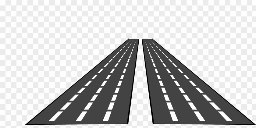 Black Straight Road Free Content Clip Art PNG
