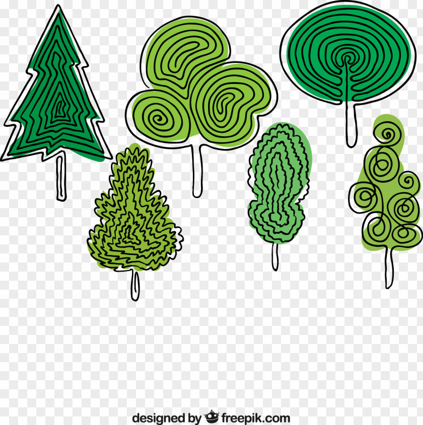 Cartoon Trees PNG