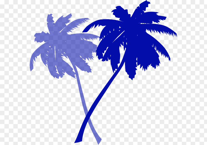 Electric Blue Tree Palm PNG