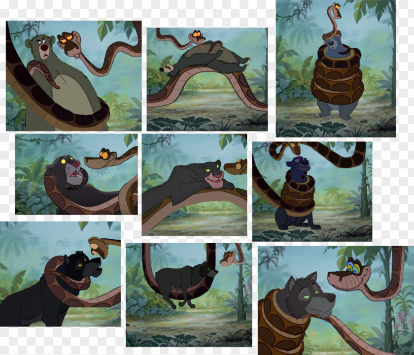 Mowgli Kaa Shere Khan Baloo Bagheera PNG