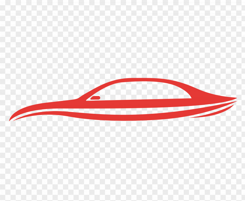 Vector Red Car Streamline Picture Logo Brand Font PNG
