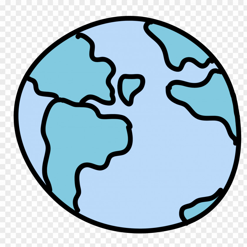 World Circle Line Art Earth PNG