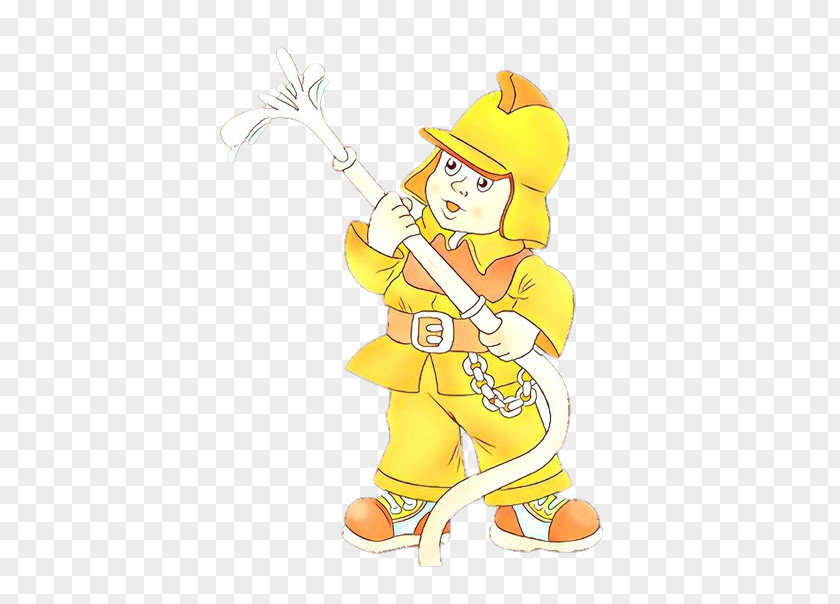 Cartoon Yellow Costume PNG