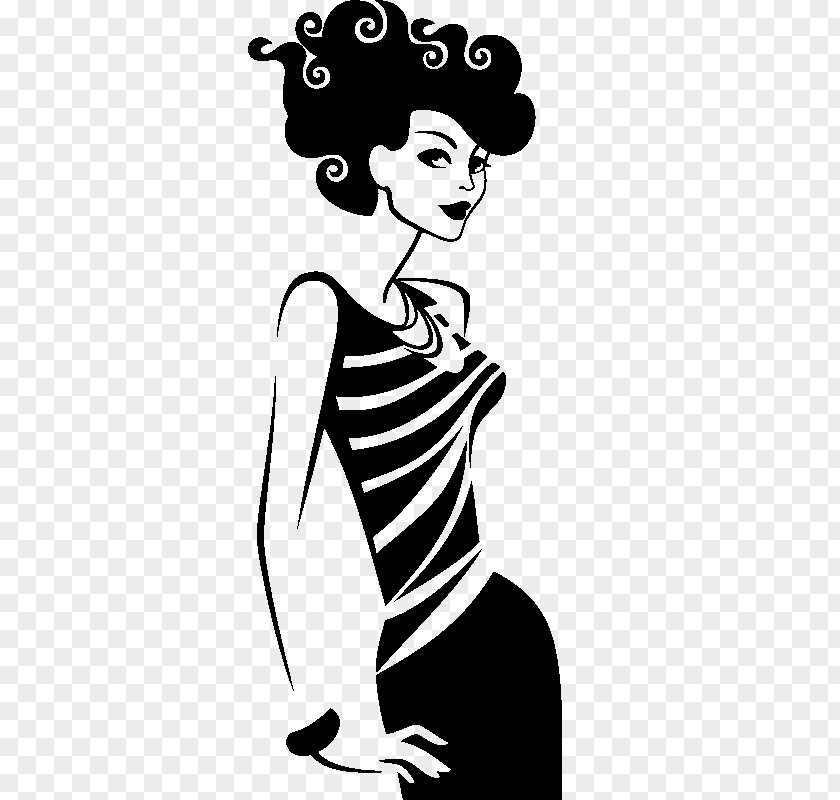 Painting Black And White Drawing Woman PNG