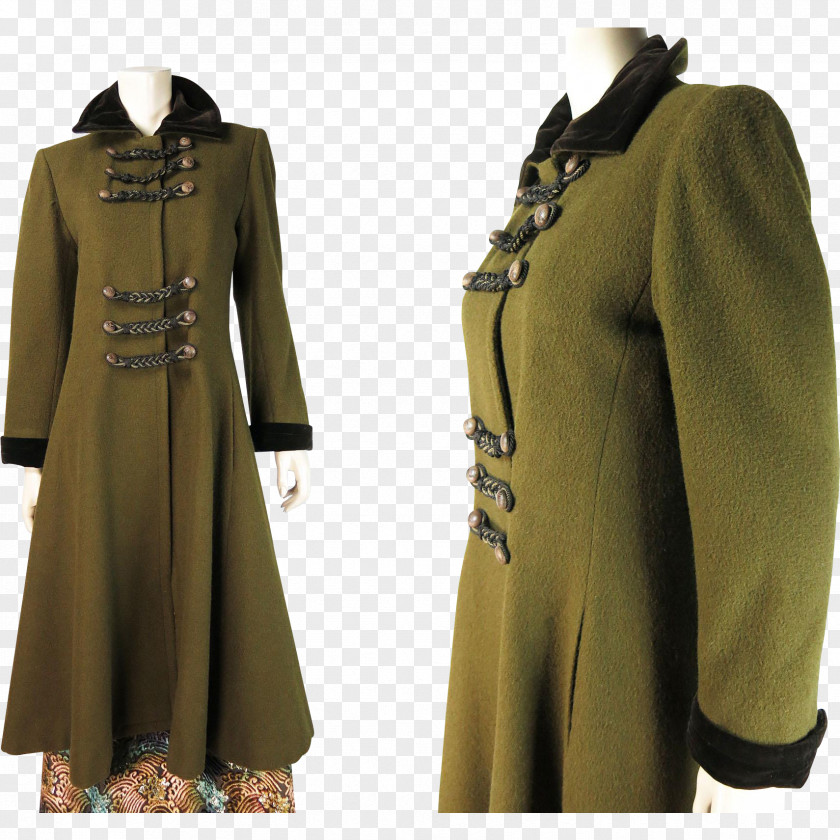 Rive Gauche Trench Coat Overcoat Yves Saint Laurent PNG