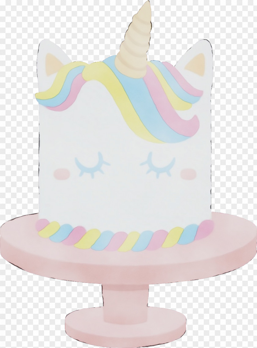 Torte Buttercream Pink Birthday Cake PNG