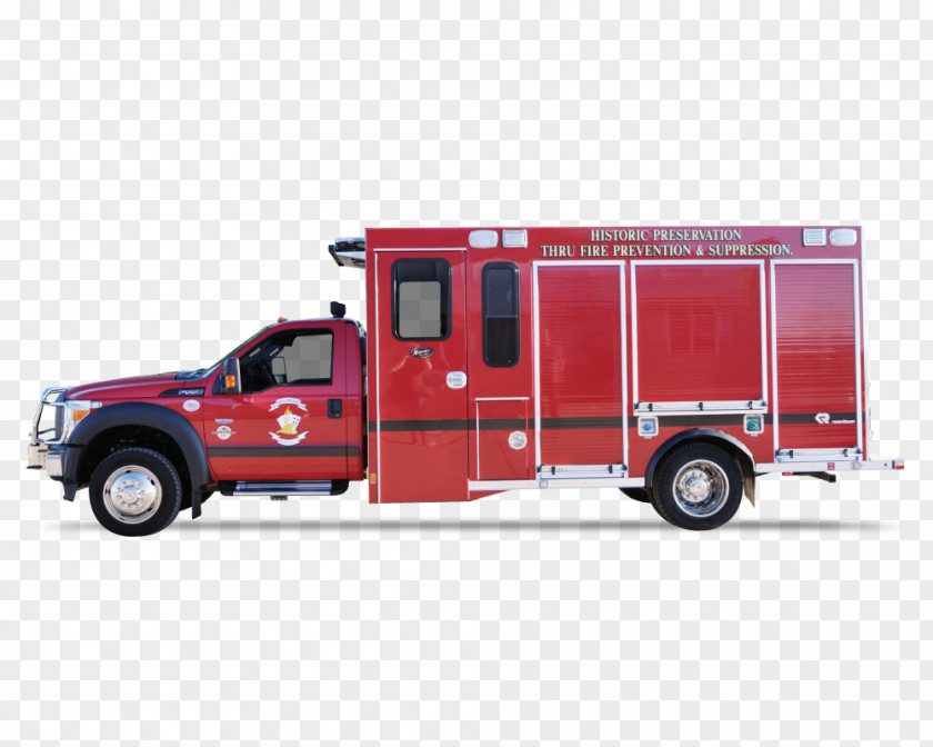 Car Fire Engine Department Emergency Truck Bed Part PNG