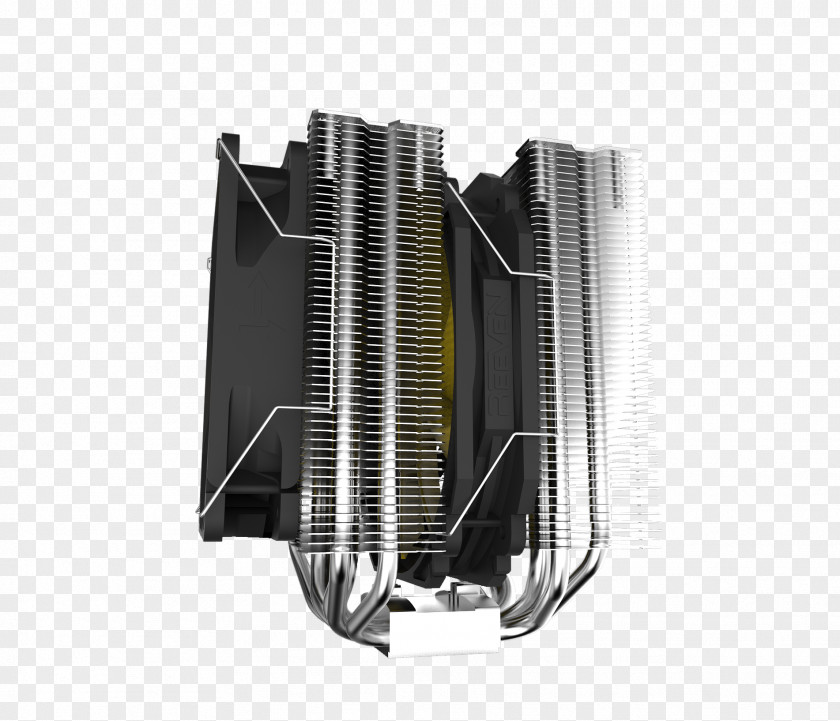 Computer System Cooling Parts Oceanus Heat Pipe Fan PNG