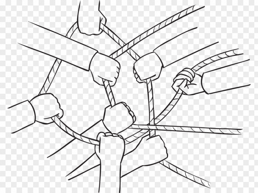 Rope Human Knot Icebreaker Game PNG