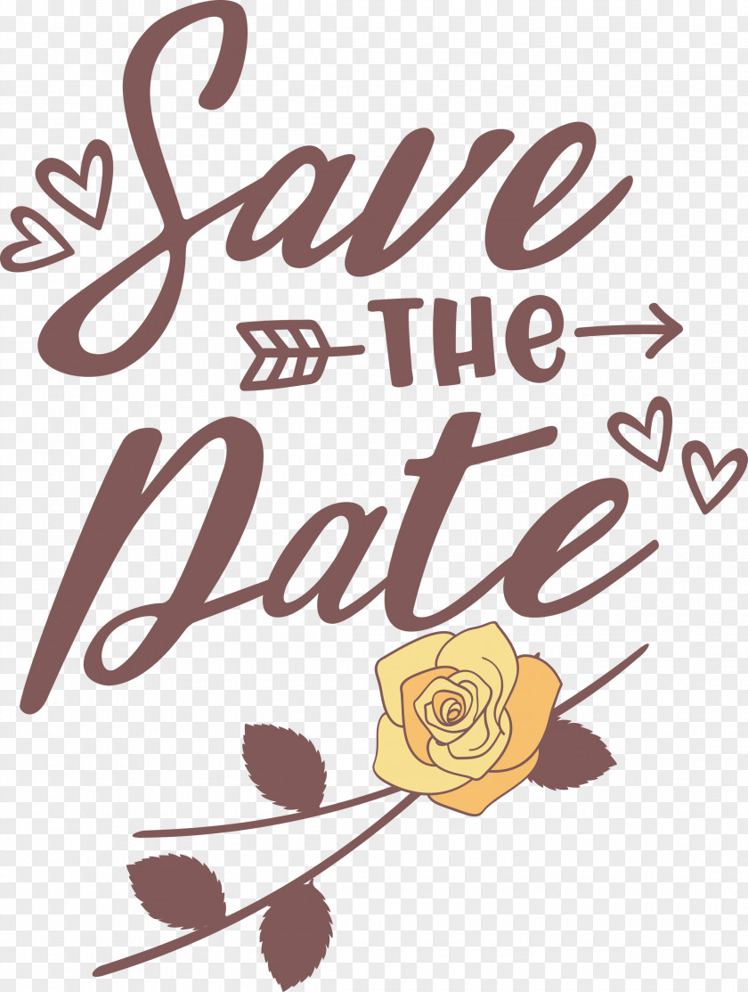 Save The Date Wedding PNG