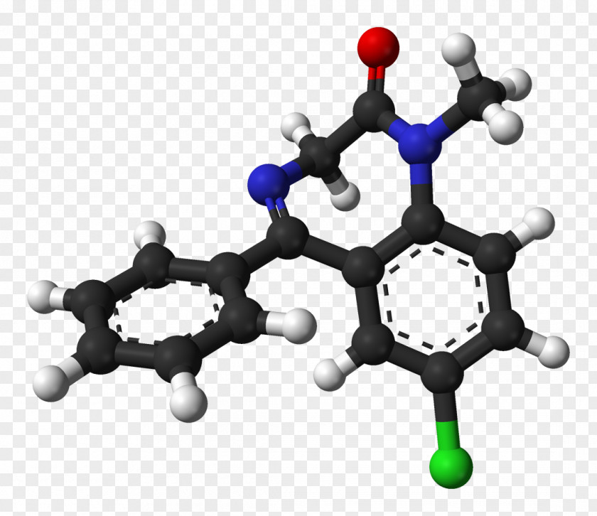 Drug Diazepam Molecule Benzodiazepine Chemical Formula Pharmaceutical PNG