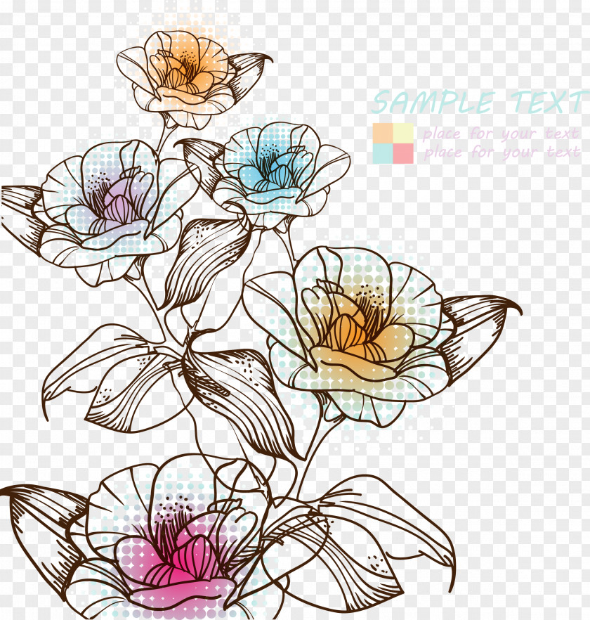 Floral Decorative Pattern Watercolor Painting Flower Drawing PNG