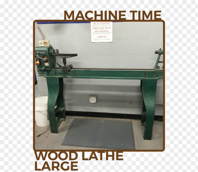 Lathe Machine Tool PNG