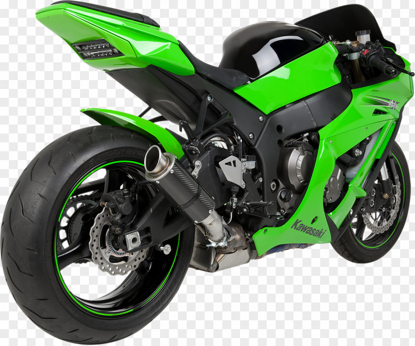 Car Tire Exhaust System Kawasaki Ninja ZX-10R Motorcycle PNG