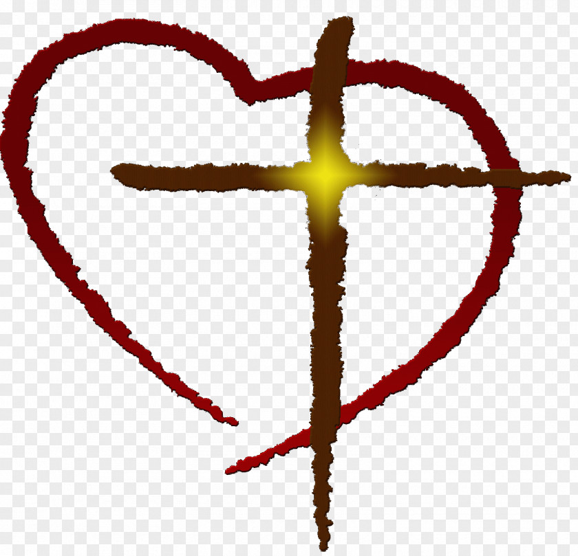 Christian Cross Heart God Clip Art PNG