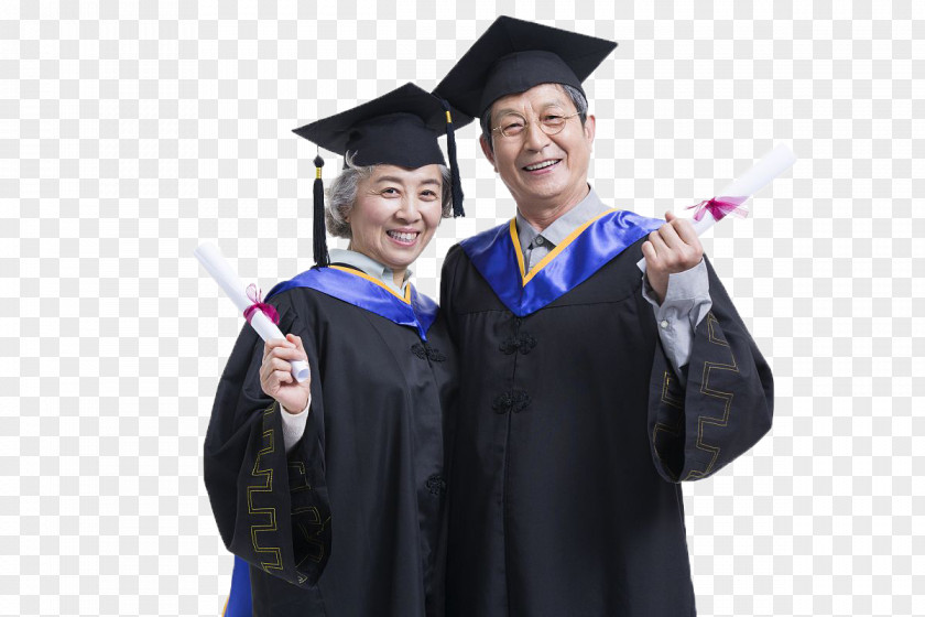 Old School Graduation Photo Student Ceremony University Business Academic Dress PNG