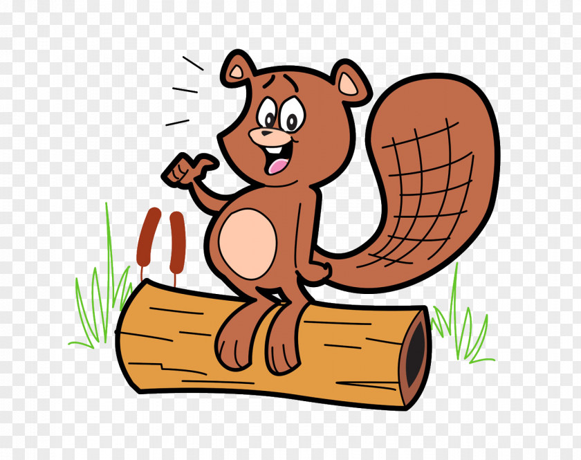 Proud Little Squirrel Beaver Royalty-free Cartoon Illustration PNG