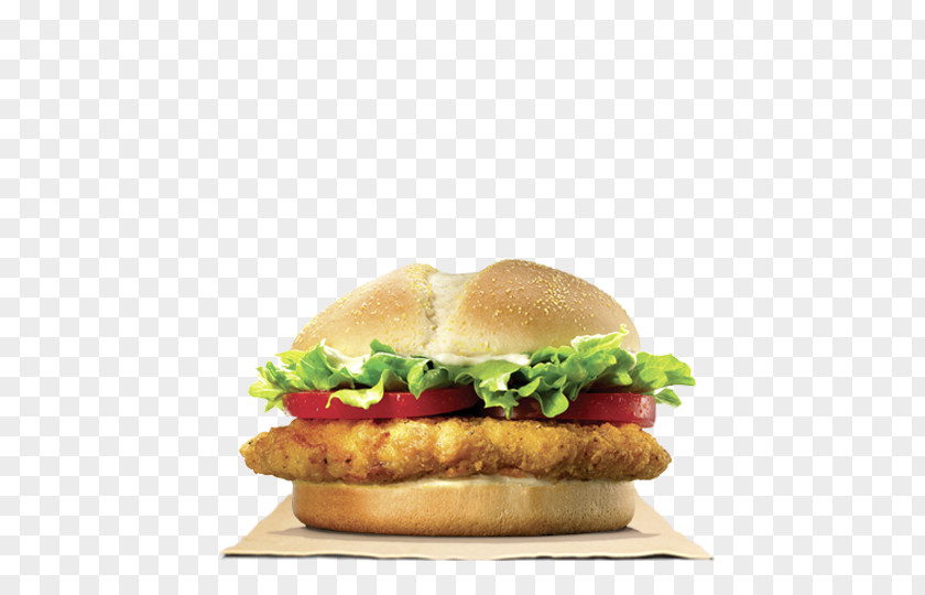Chicken TenderCrisp Sandwich Burger King Specialty Sandwiches Hamburger Fingers PNG