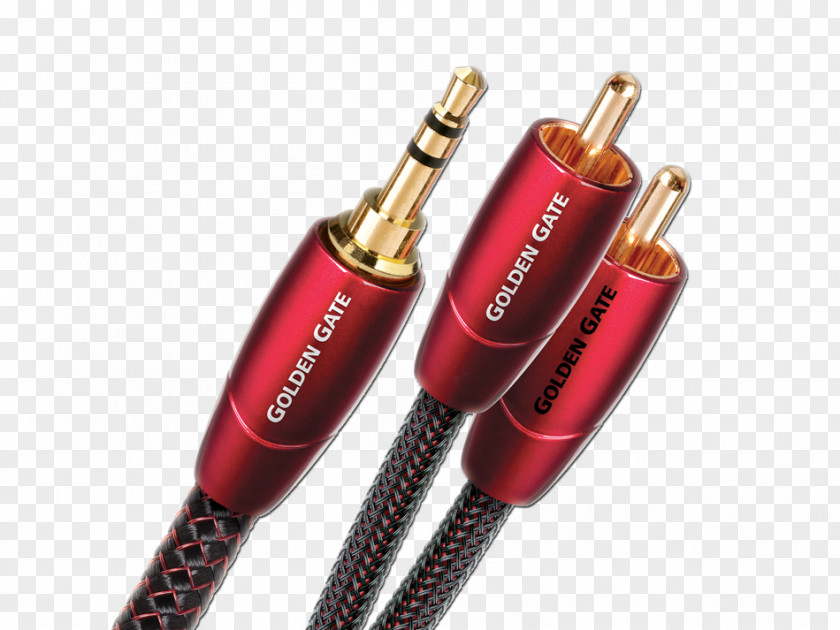Golden Stereo 0 RCA Connector Phone Electrical Cable AudioQuest PNG