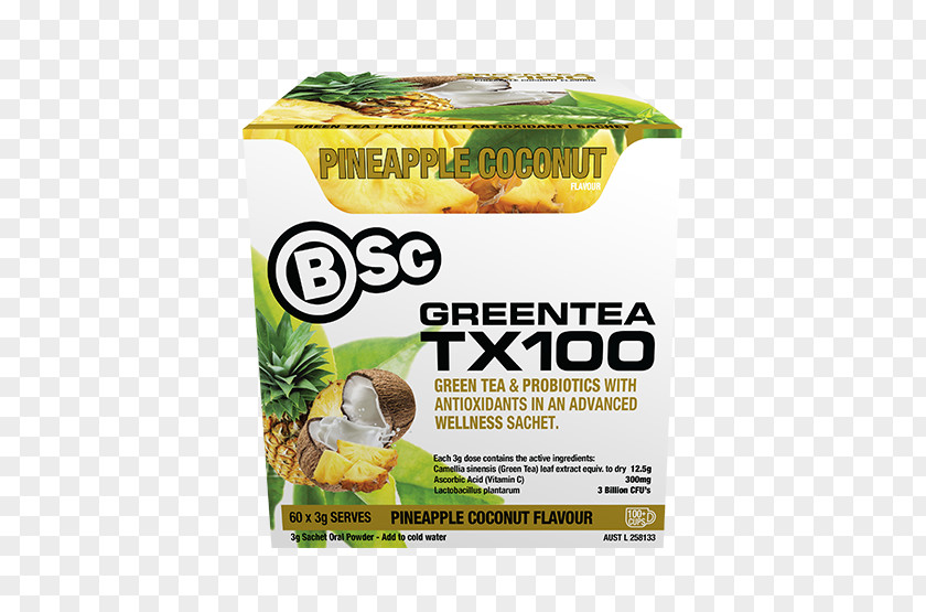 Pineapple Coconut Green Tea Body Science Dietary Supplement Health PNG