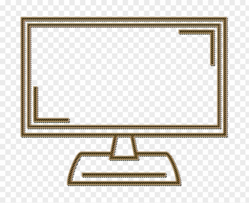 Rectangle Computer Monitor Accessory Outlinemonitor Icon Red Shopping PNG