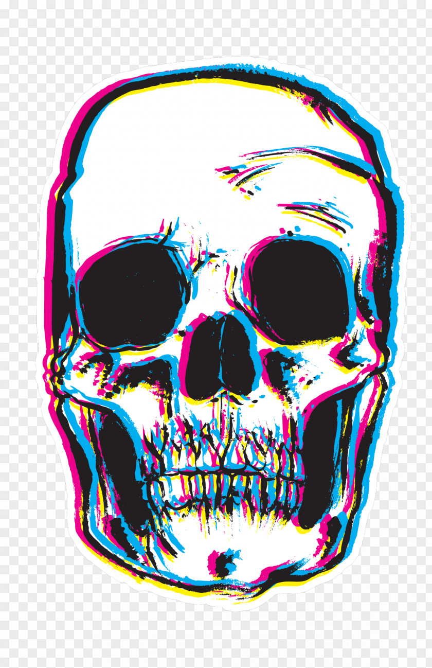 Skull T-shirt Hoodie Sticker Polyester PNG