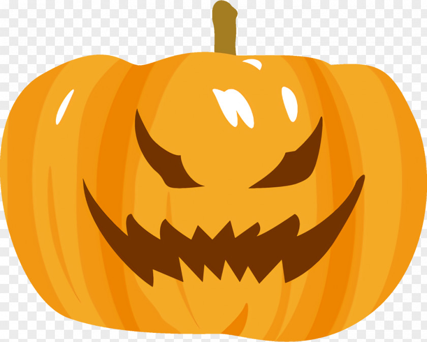 Fruit Vegetable Jack-o-Lantern Halloween Carved Pumpkin PNG