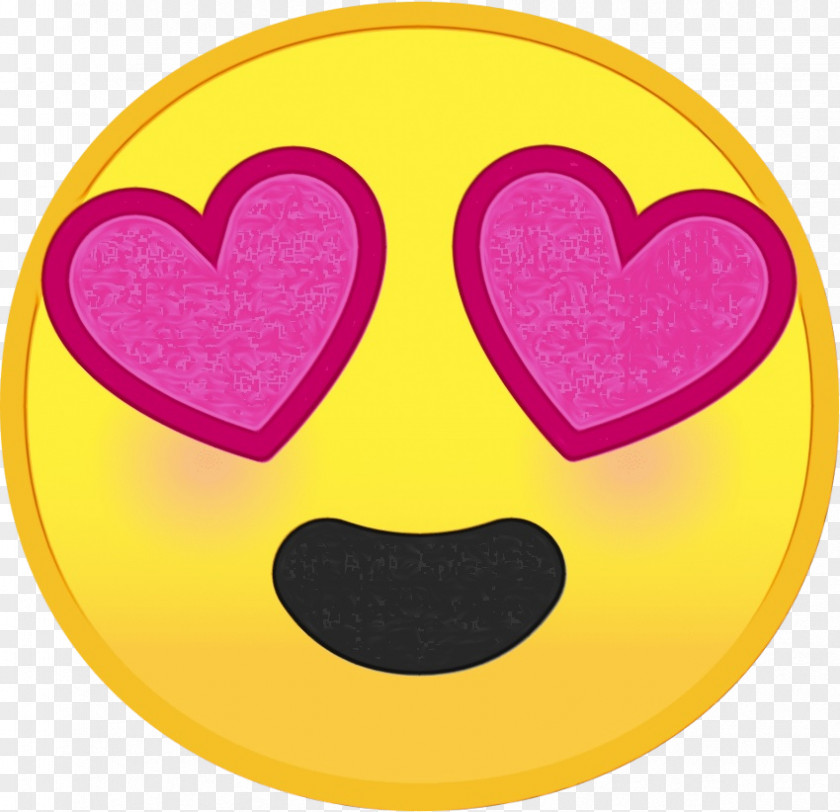 Happy Love Heart Eye Emoji PNG