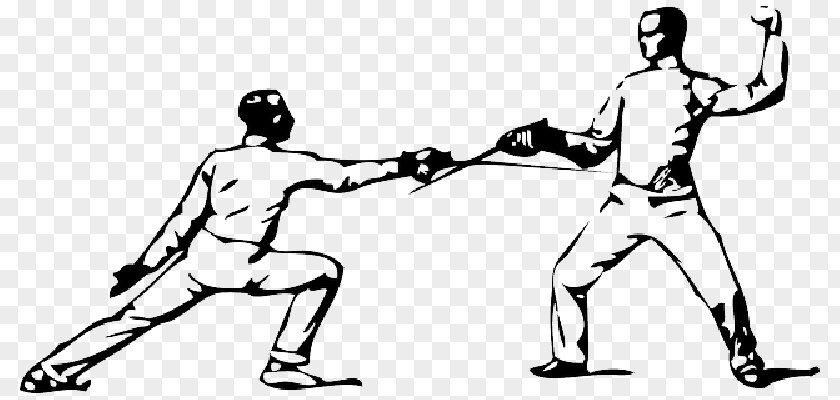 Parry Fencing Vector Graphics Foil Clip Art PNG