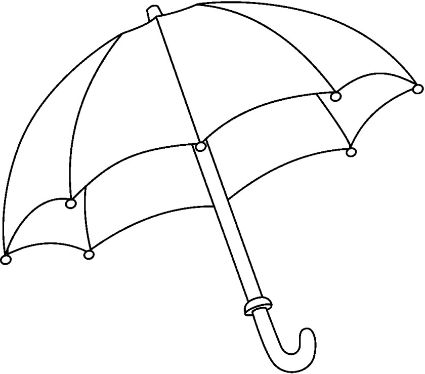 Umbrella Cliparts Line Art Coloring Book Clip PNG