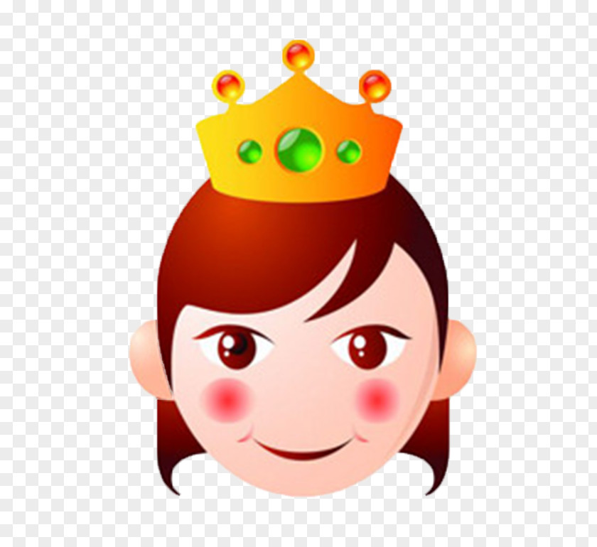 Cartoon Queen Icon PNG
