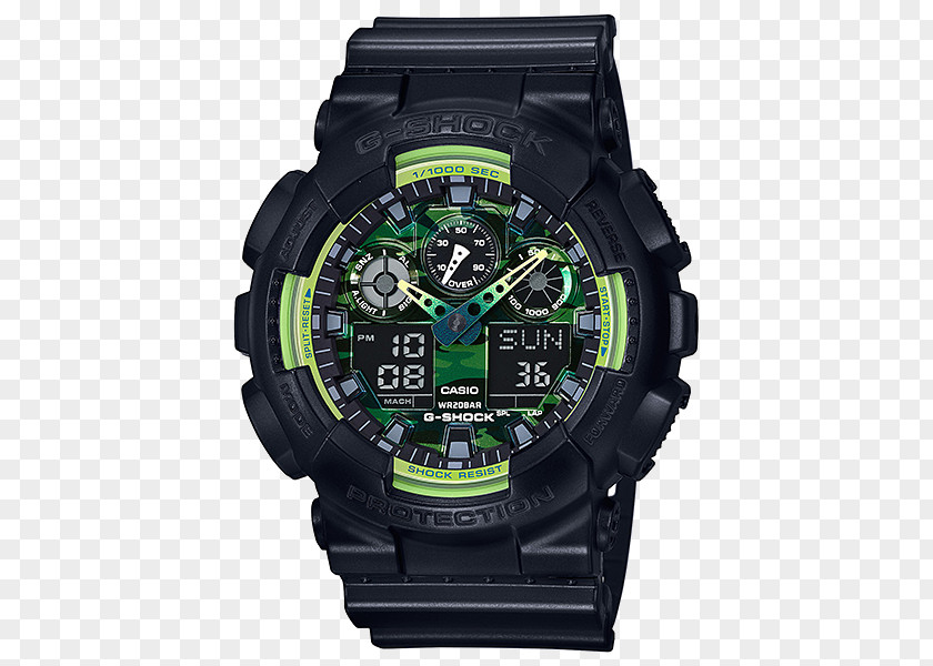 Casio G-Shock GA100 Watch Chronograph PNG
