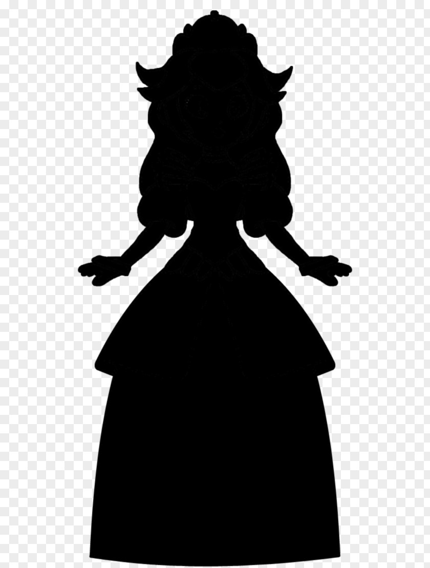 Dress Silhouette Black M PNG