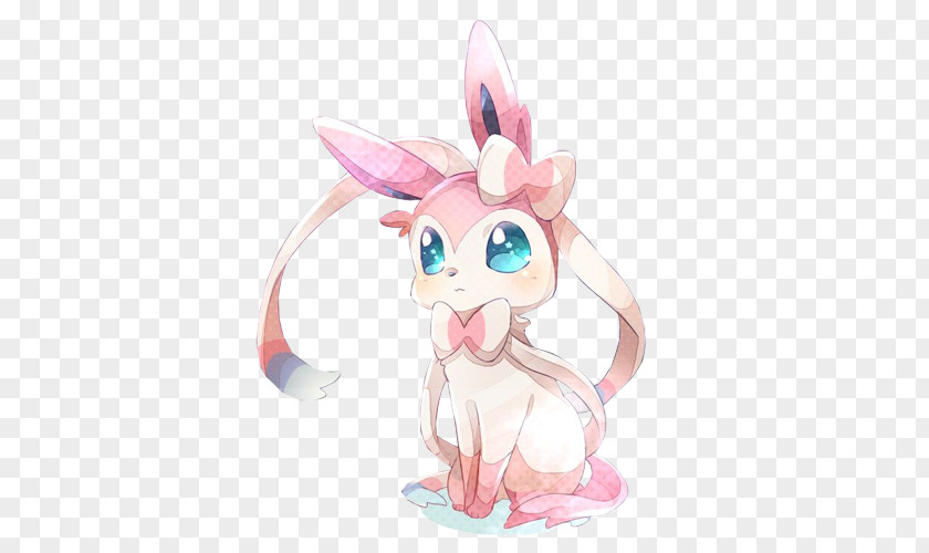 Eevee Shiny Sylveon Pokémon Drawing Image PNG