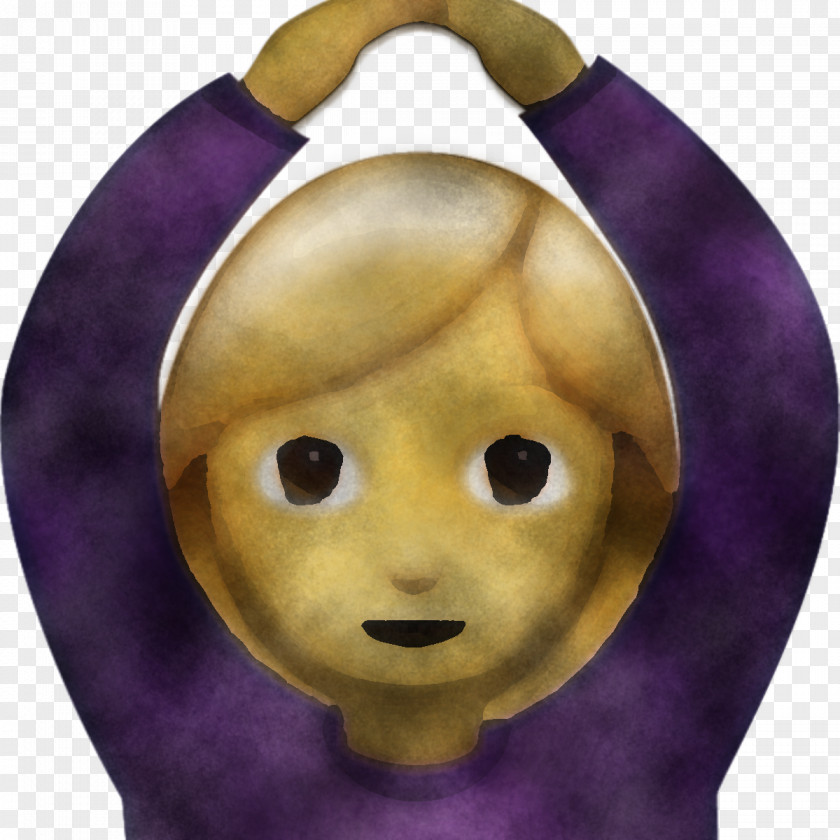 Face Purple Yellow Head Violet PNG