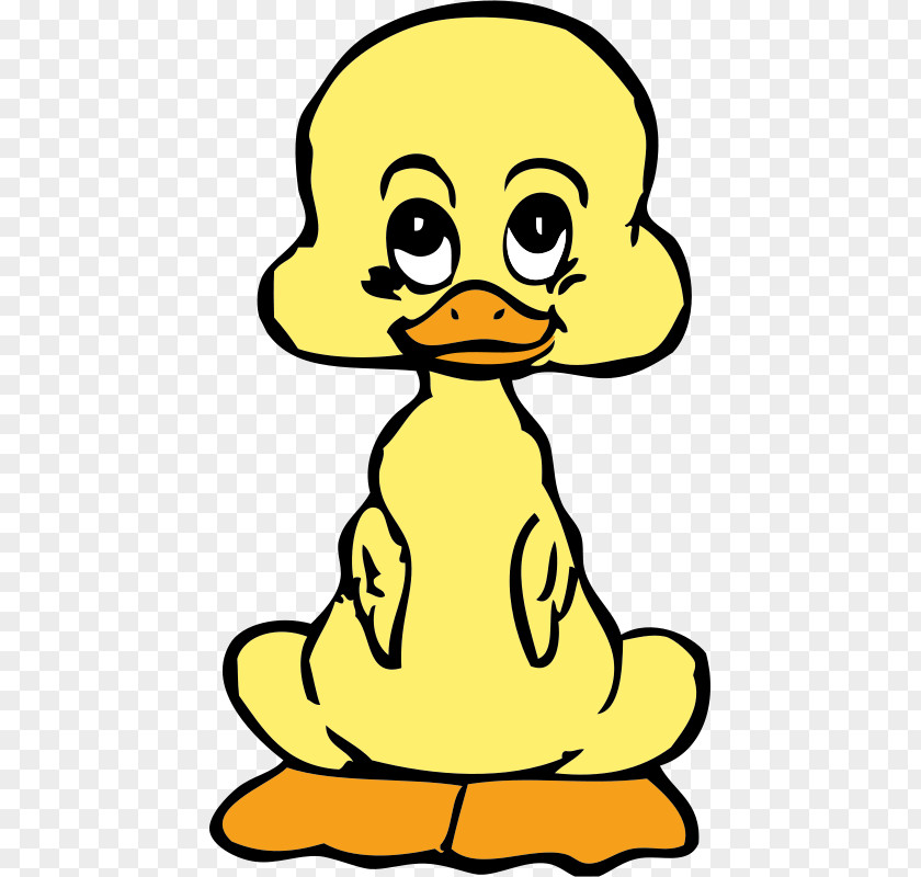 Free Sitting Duck Pull Material Animation Cartoon Clip Art PNG