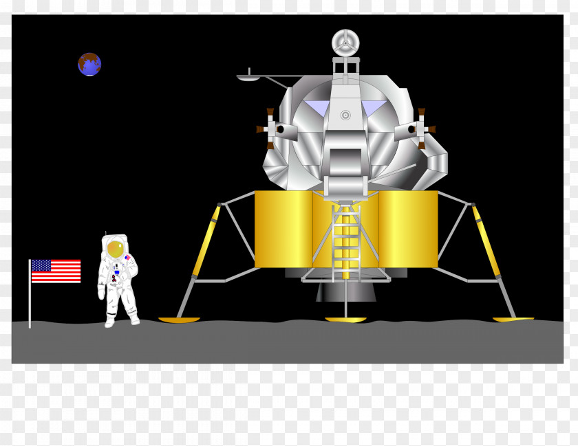 Usa Apollo 11 Moon Landing Spacecraft Lunar Module PNG