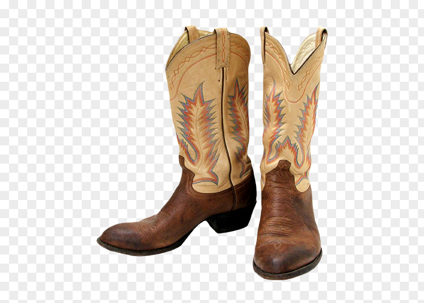 Vintage Cowboy Boots Boot Leather Shoe PNG