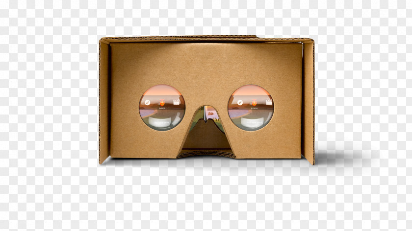 VR Headset Virtual Reality Google Cardboard PNG