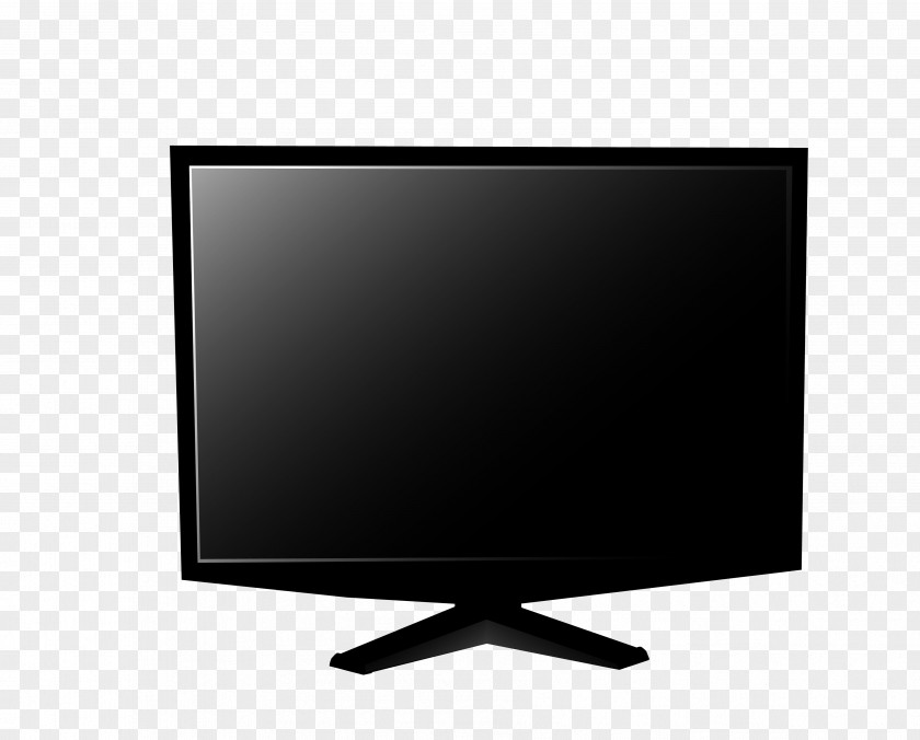 Black Computer Monitor LCD Television LED-backlit Set Output Device PNG