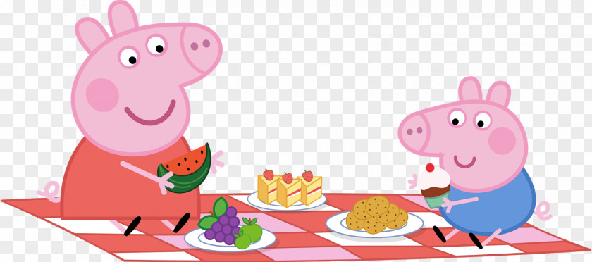 PEPPA PIG Picnic Party Paper Convite PNG