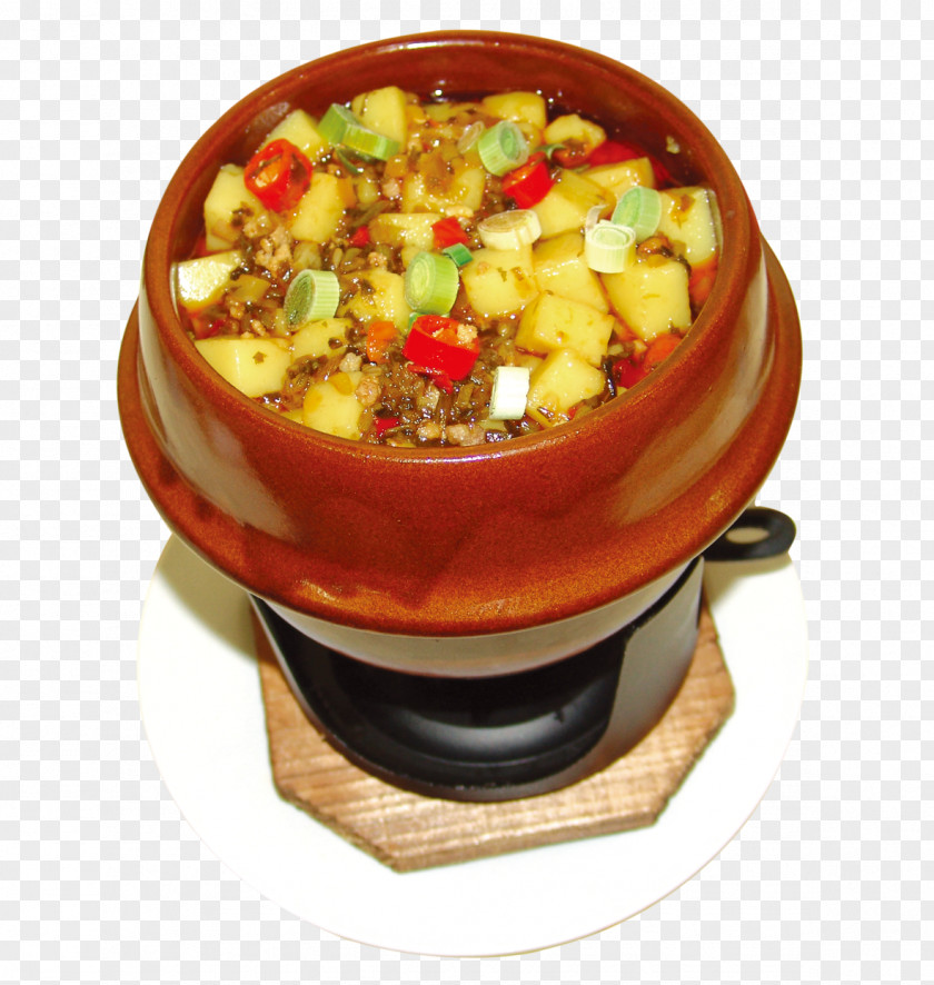 Stone Pot Rice Tofu Vegetarian Cuisine Sundubu-jjigae Crock PNG