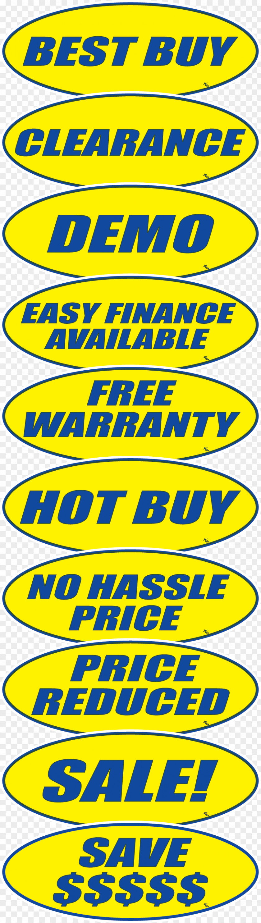 Car Slogan Oval Sales PNG