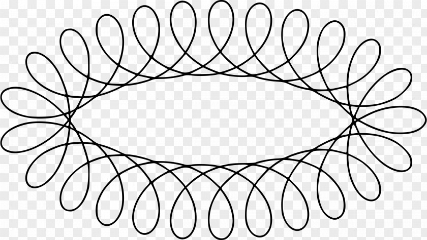 Circle Roulette Hypotrochoid Curve Spirograph PNG