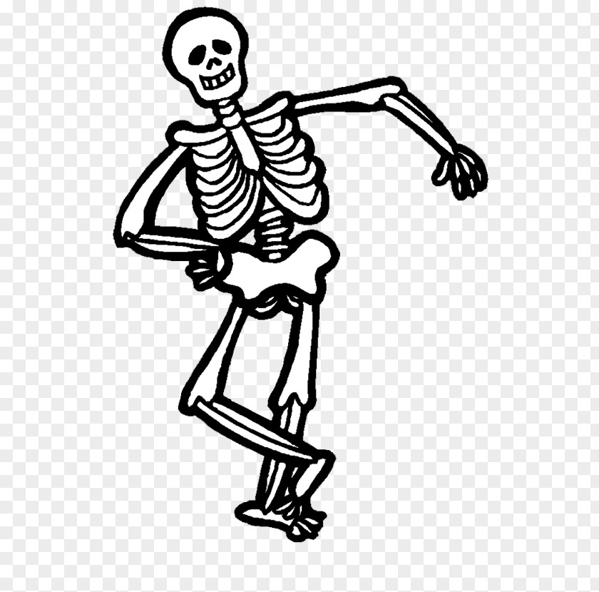 Cute Cut Pro Halloween Human Skeleton Skull Clip Art PNG